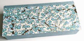 Four Compartment Box with Blue & White Plum Blossoms