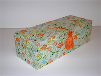 Oblong Box with Katazome Field in Bloom paper