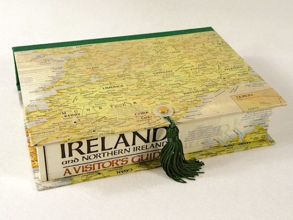 Rectangular Box with Ireland Map Paper