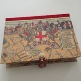 Rectangular Box with London Medieval Map Paper