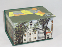 Deep Square Box with Maps of Massachusetts and Berkshire County