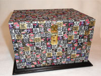Chest with Tray in Chinese Chops Paper