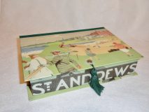 Rectangular Box with vintage Golfing Papers