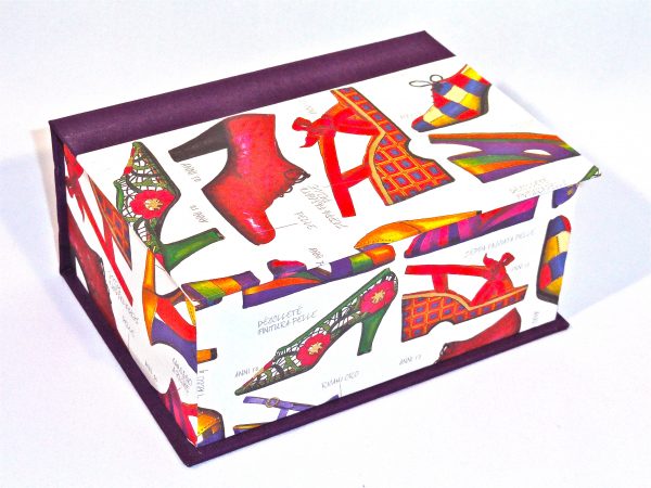 Square box with Colorful Women's Shoes paper