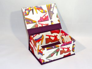 Square box with Colorful Women's Shoes paper