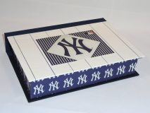 Rectangular Box with New York Yankees decorative paper