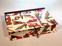 Rectangular Box with Colorful Women’s Shoes paper