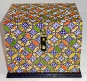 China Box with Colorful Geometric Circles Japanese Paper
