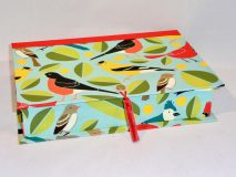 Rectangular Box with Birds & Leaves paper