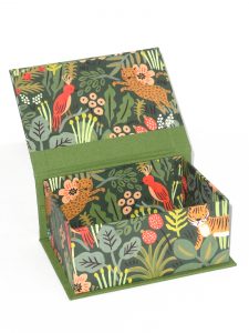 Square box with Tiger in the Jungle paper