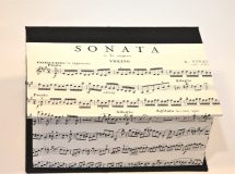 Square Box with Vivaldi Sonata paper