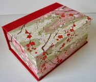 Square Box with Cherry Blossoms paper