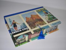 Rectangular Box with Italian Travel Posters Paper