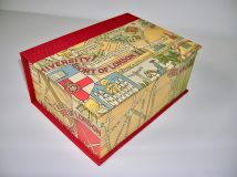 Square Box with Medieval London Map paper