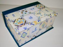Square Box with Dutch Tiles paper