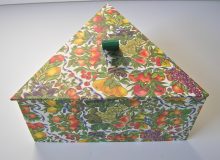 Triangular Box with Abundant Fruit paper