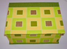 Square Box with Colorful Squares paper