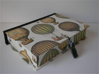 Rectangular Box with Hot Air Balloons Paper