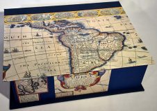 Large Rectangular Box with John Speed’s 1616 Map of the Americas