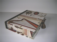 Rectangular Box with Musical Instruments paper