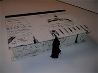 Rectangular Box With Pen & Script Paper