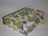 Rectangular Box with Small Lemons Paper