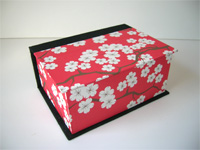 Square Box with Chinois Cherry Blossom Paper