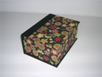 Square Box with Blooming Flowers Paper