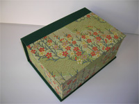 Square Box with Kirara Flowers Paper