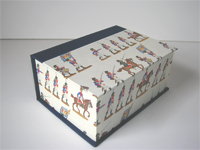 Square Box with Toy Soldiers paper