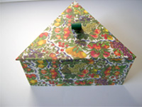 Triangular Box with Abundant Fruit paper