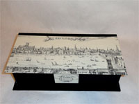Deep Oblong Box With Visscher’s View of London 1616 paper