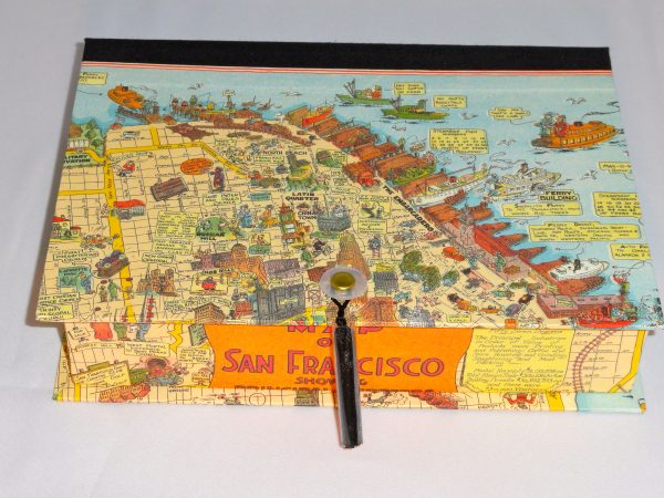 Rectangular Box with Colorful San Francisco map paper
