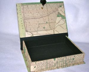 Rectangular Box with Vintage Map of San Francisco paper