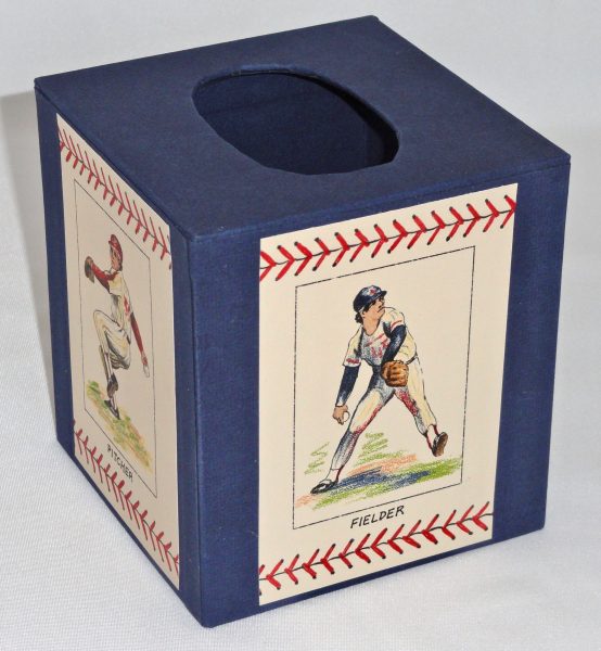 Tissue Box Cover with Baseball Players