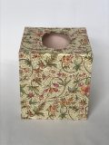 Tissue Box Cover with Flowers and Vines pattern from Italy