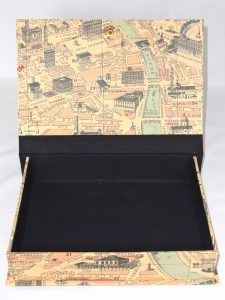 Rectangular Box with new Map of Florence paper