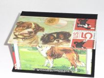Square Box with Vintage Dog Ads paper