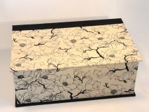 Two Compartment Box with Blooming Magnolias paper