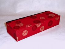 Flat Oblong Box with Golden Wheel paper from Japan