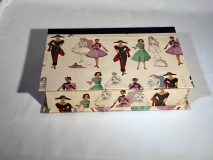 Rectangular Box with 1950s Women’s Fashion