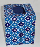 Tissue Box Cover with Blue Fruit paper