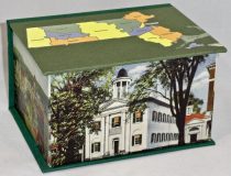 Deep Square box with maps of Massachusetts and Berkshire County