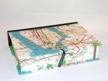 Rectangular Box with Map the New York City Subway Paper