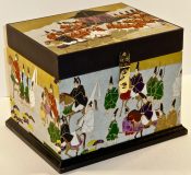 China Box with Emperor’s Procession Japanese Paper