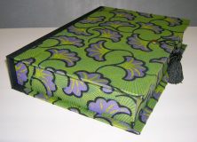 Rectangular Box with Gingko Leaf flocked paper