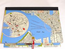 Rectangular Box with Map of Seattle, Washington paper