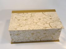 Two Compartment Box with Blooming Magnolias paper